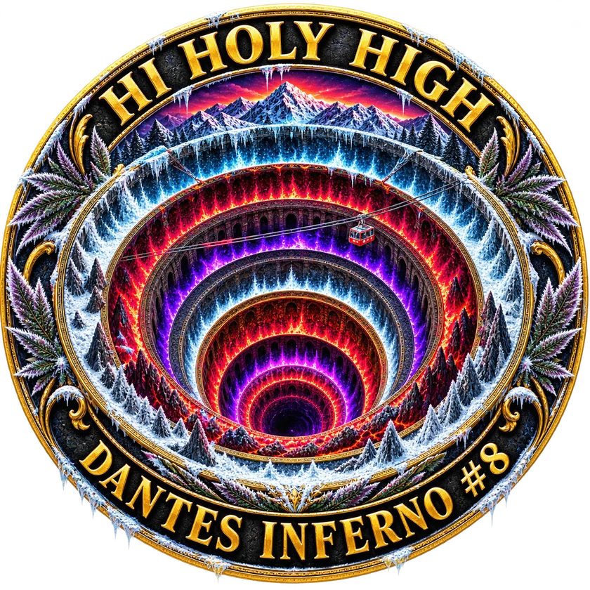 Bestbewertete runde Kunst für Dantes Inferno#8 (milehighdave)