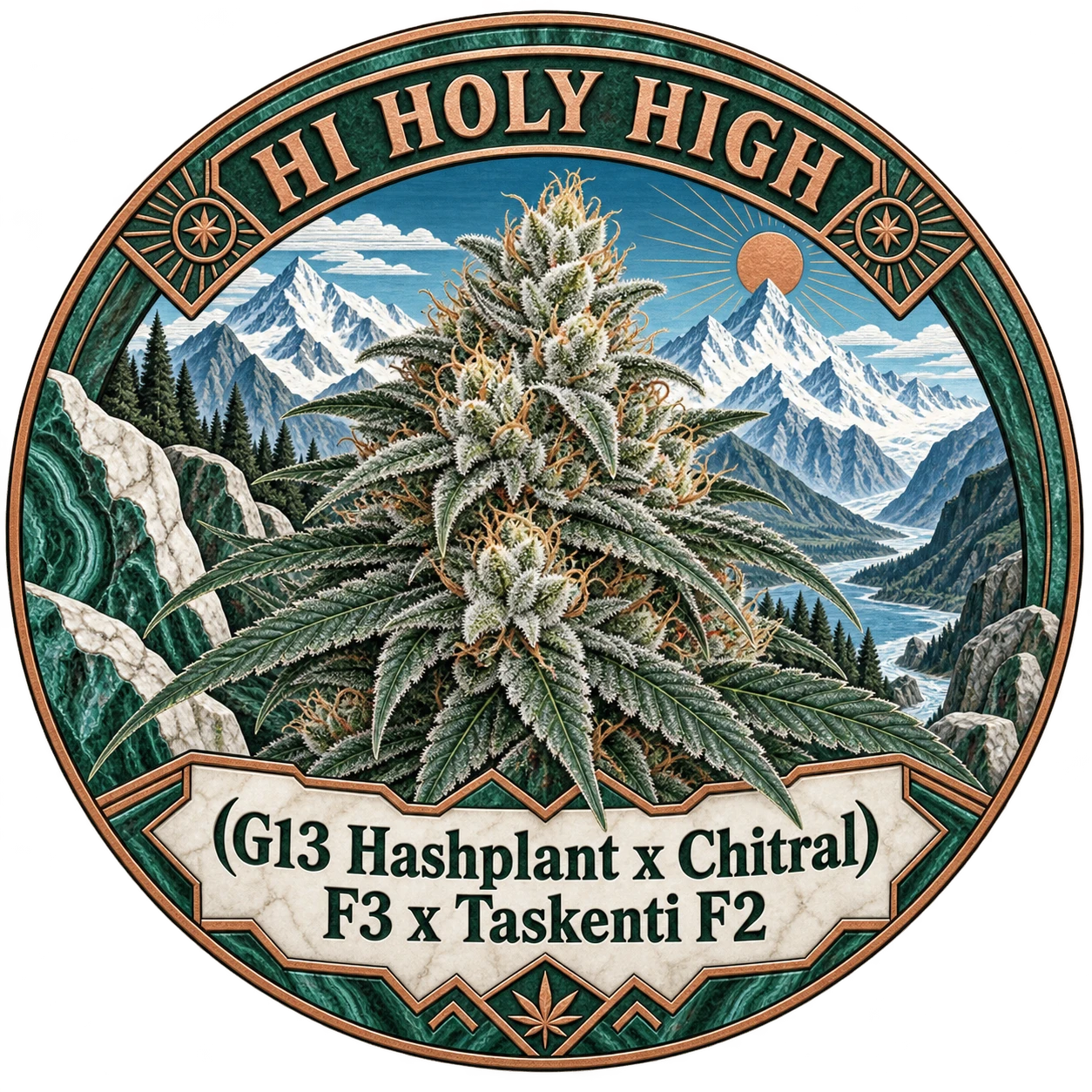 Arte provisional B-R2 · (G13 Hashplant x Chitral) F3 x Taskenti F2