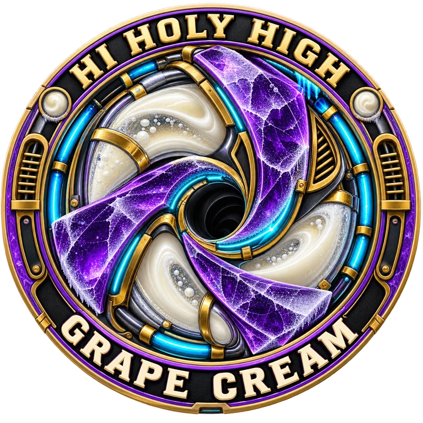 Top-rated round artwork for Grape cream Hanfsteckling