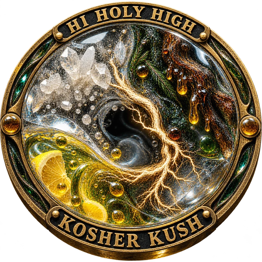 Top-rated round artwork for Kosher kush (DNA