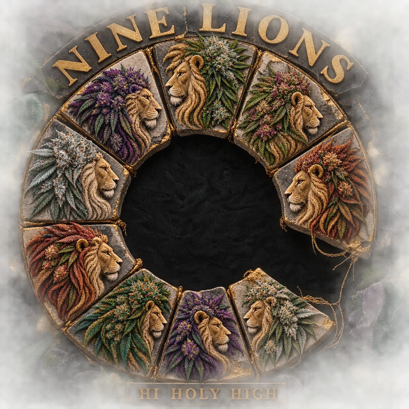 Bestbewertete runde Kunst für NINE LIONS