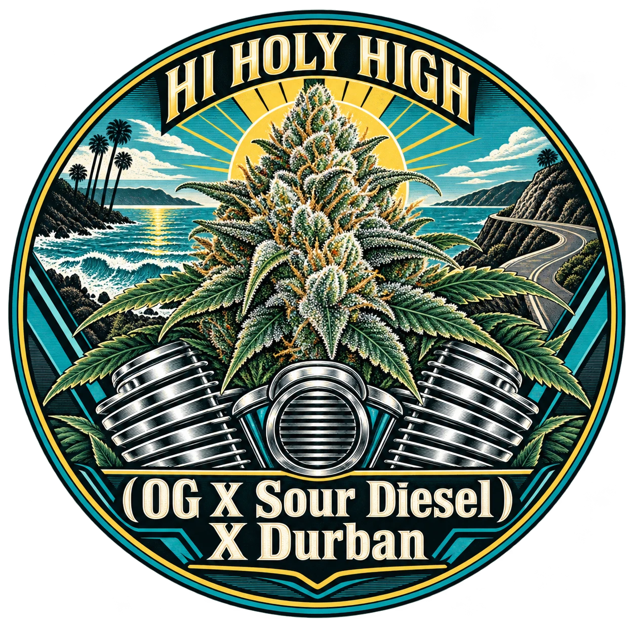Arte provisional B-R2 · (OG X Sour Diesel) X Durban