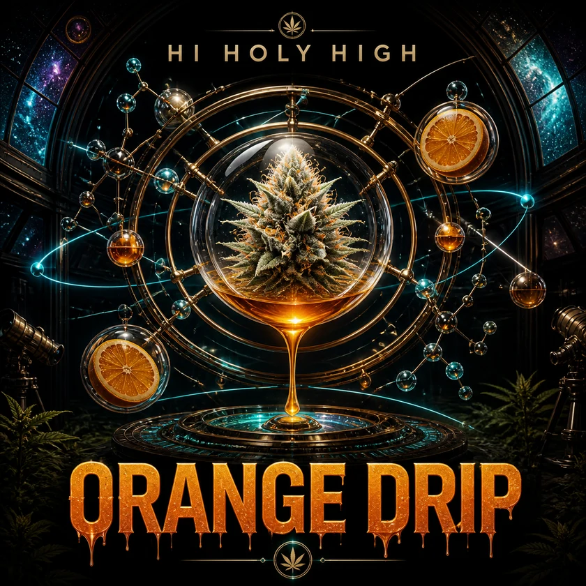 Bestbewertete runde Kunst für Orange Drip