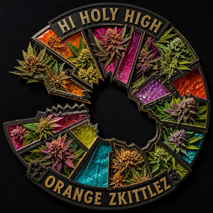 Bestbewertete runde Kunst für ORANGE ZKITTLEZ