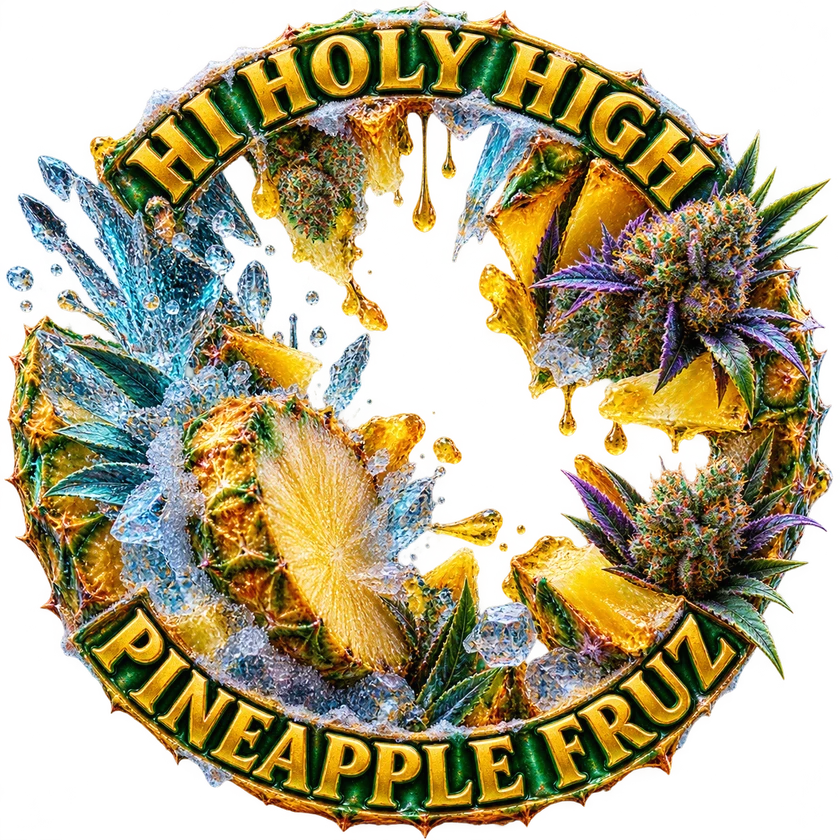 Bestbewertete runde Kunst für Pineapple Fruz (Seed Junky Genetics)