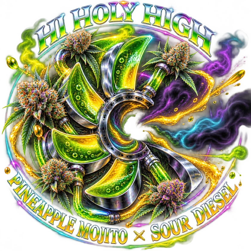 Bestbewertete runde Kunst für Pineapple Mojito x Sour diesel
