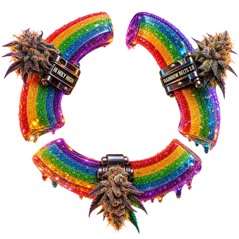 Bestbewertete runde Kunst für Rainbow Belts 3.0 Archive Seed Bank