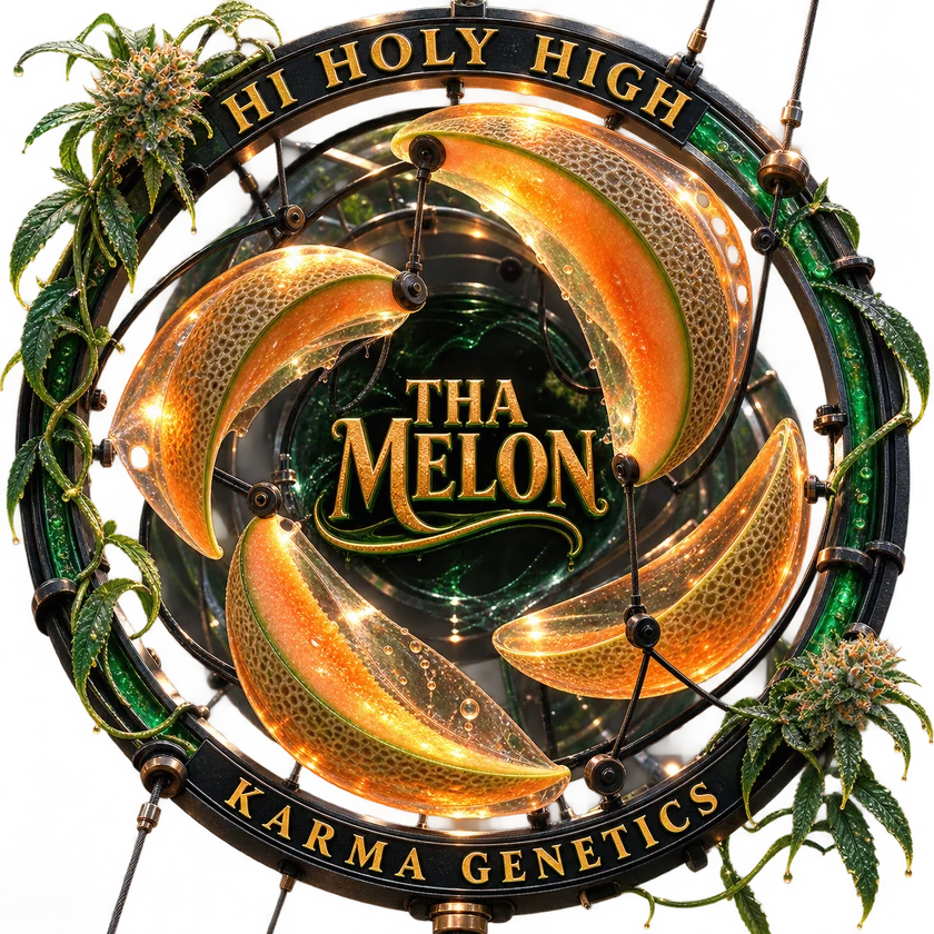 Bestbewertete runde Kunst für Tha Melon  Karma Genetics