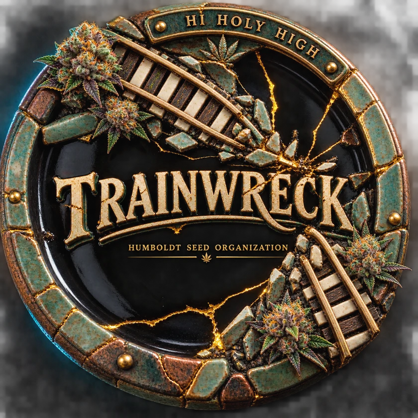 Bestbewertete runde Kunst für Train Wreck - Humboldt Seeds