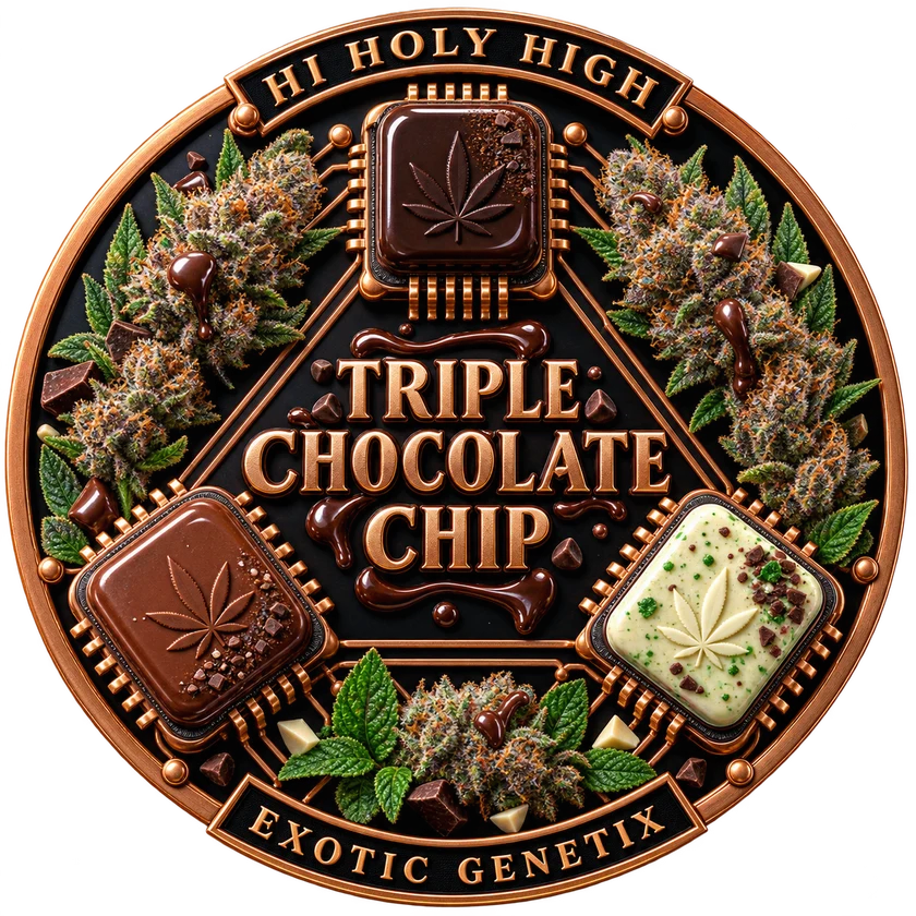 Bestbewertete runde Kunst für Triple Chocolate Chip (Exotic Genetix)